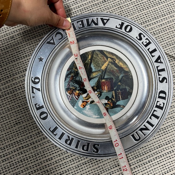 The Great American Revolution 1776 Pewter Plate - Bicentennial "Spirit of '76" - Picture 2 of 4